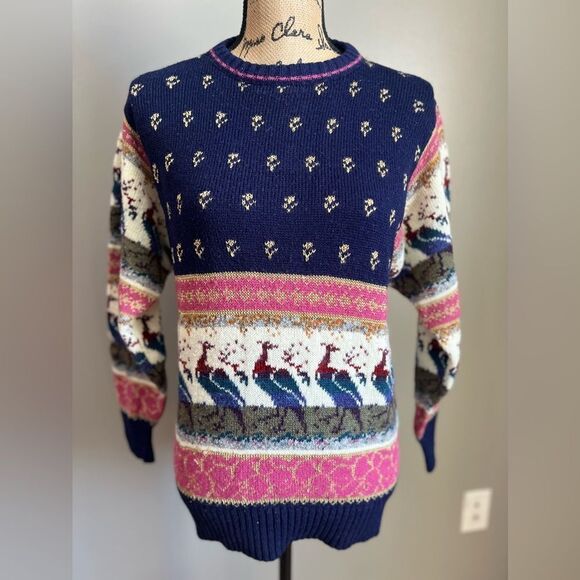 Vintage the import workshop bird graphic crewneck sweater #cute #quirky cabin - Picture 3 of 8